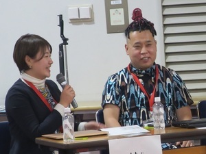 写真：講師の村上碧さん（左）と木村祐介さん（右）