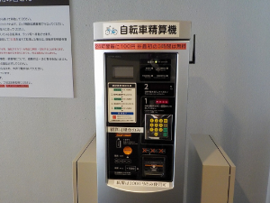 写真：料金精算機