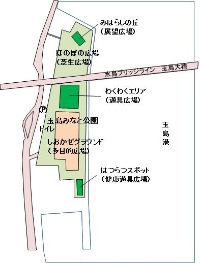 イラスト：玉島みなと公園見取り図