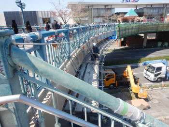 倉敷駅北歩道橋補修工事2