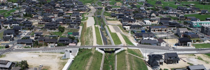 写真：真備町有井6号線災害復旧事業