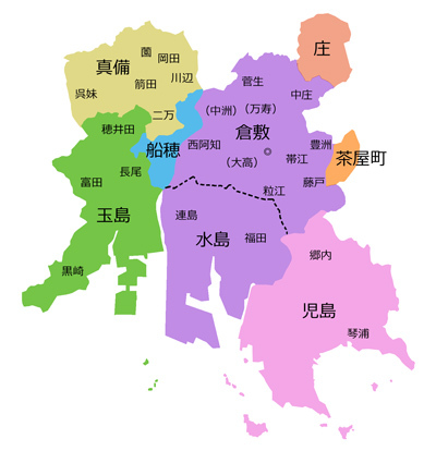 地図：倉敷市域図