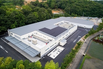 倉敷学校給食共同調理場の航空写真
