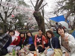 写真：みんなでお花見