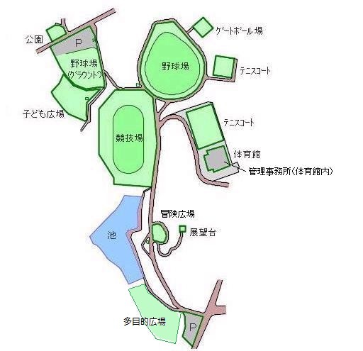 地図：中山運動公園　詳細
