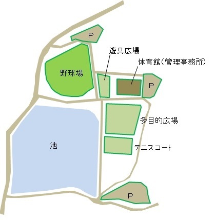 地図：真備総合公園　詳細