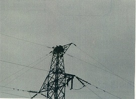 写真：送電線鉄塔