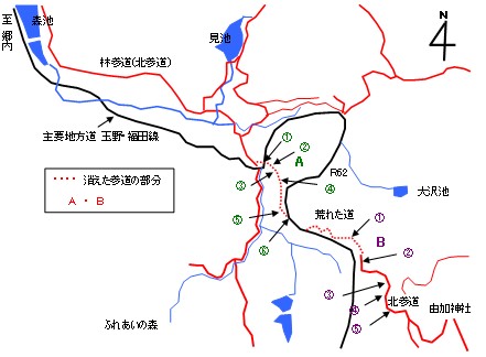 地図:消えた林山道