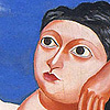 サムネイル画像：岡本 唐貴「海と女」