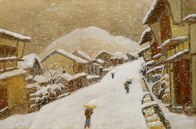 作品画像:雪ふるひとりひとりゆく　山頭火