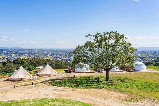 写真：OKAYAMA GLAMPING SORANIA全景
