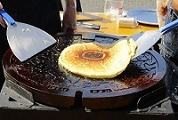 写真：マンホールホットケーキ