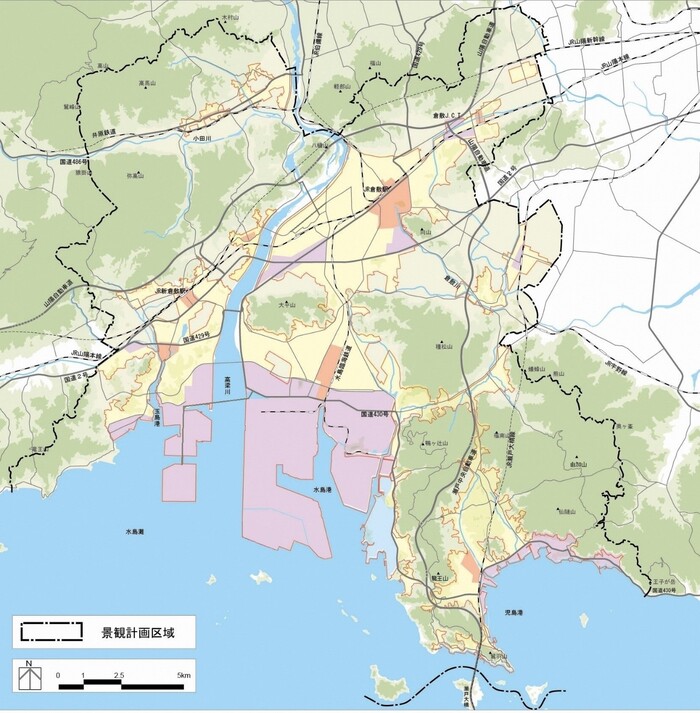 地図：類型別基準の対象