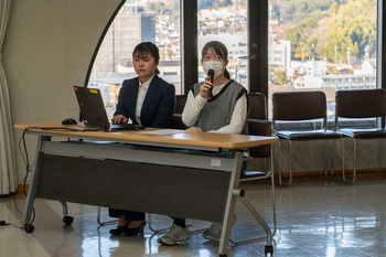 写真：くらしき作陽大学の発表の様子
